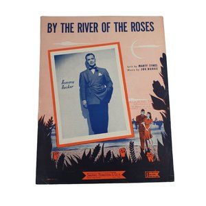 Vintage Sheet Music 1943 By The River Of Roses Voice Piano Guitar Easy Listening